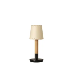 Básica Mínima Batería bordslampa stitched beige parchment