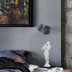 Buddy Vägglampa mörk grå