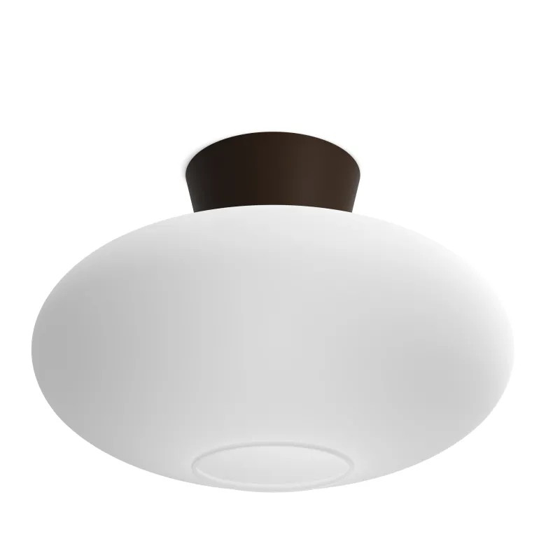 Bullo XL Plafond Ø38 Oxid/Opalglas