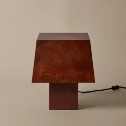 Burl Bordslampa Mörkfärgad vril