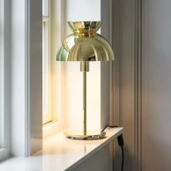 Butterfly bordslampa brass