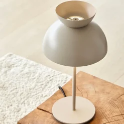 Butterfly bordslampa matt tan grey