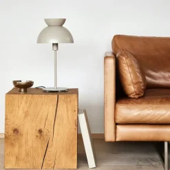 Butterfly bordslampa matt tan grey