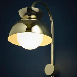 Butterfly vägglampa brass