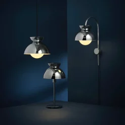 Butterfly vägglampa chrome