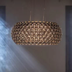 Caboche plus grande taklampa dimbar grå
