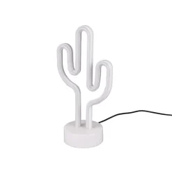 Cactus bordslampa vit/grön