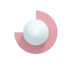 Candy big circle 270 L vägglampa Bubblegum Pink