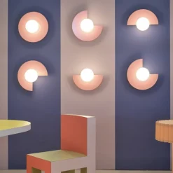 Candy big circle 180 L vägglampa Bubblegum Pink