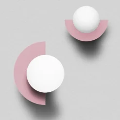 Candy big circle 180 L vägglampa Bubblegum Pink