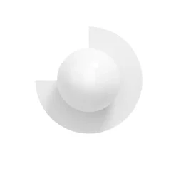 Candy big circle 270 L vägglampa Cottoncandy White