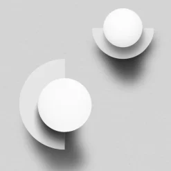 Candy big circle 180 L vägglampa Cottoncandy White