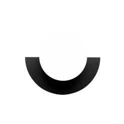 Candy big circle 180 L vägglampa Ninja Black