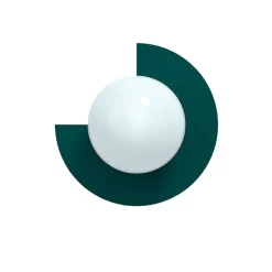 Candy big circle 270 L vägglampa Peacock Green