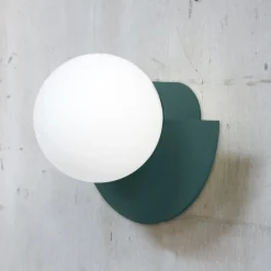 Candy big circle 180 L vägglampa Peacock Green