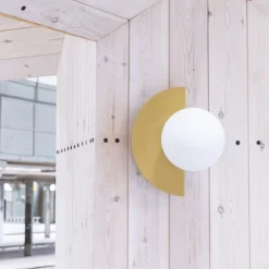 Candy big circle 180 L vägglampa Sandcastle Ochre