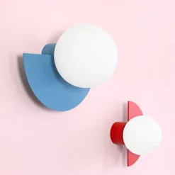 Candy big circle 180 L vägglampa Scandi Blue