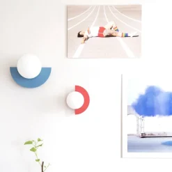 Candy big circle 180 L vägglampa Scandi Blue