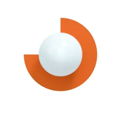 Candy big circle 270 L vägglampa Zesty Orange