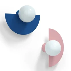 Candy big circle 180 S vägglampa Electric Blue