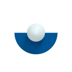 Candy big circle 180 S vägglampa Electric Blue