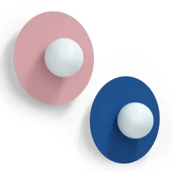 Candy big circle 360 S vägglampa Electric Blue