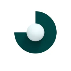 Candy big circle 270 S vägglampa Peacock Green