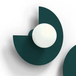 Candy big circle 270 S vägglampa Peacock Green