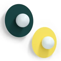 Candy big circle 360 S vägglampa Peacock Green