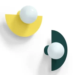 Candy big circle 180 S vägglampa Sunshine Yellow