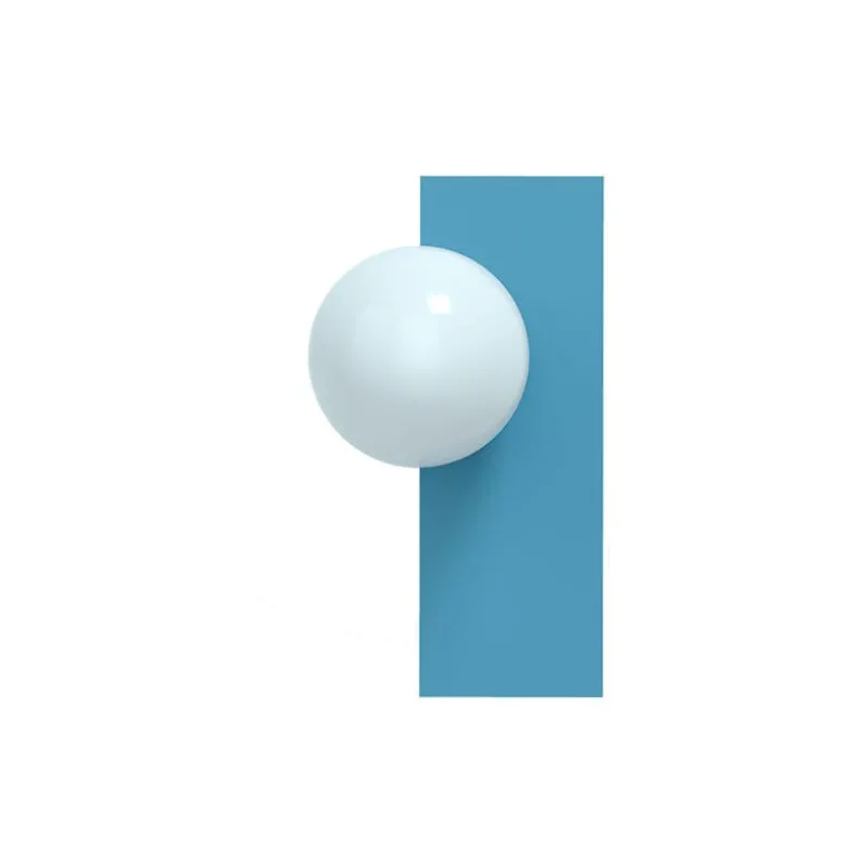 Candy big rectangle S vägglampa Scandi Blue
