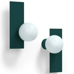 Candy big rectangle S vägglampa Peacock Green