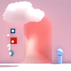 Candy big rectangle S vägglampa Cottoncandy White