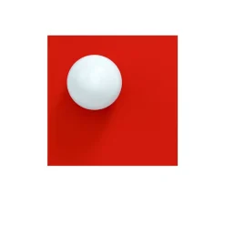 Candy big square S vägglampa Strawberry Red