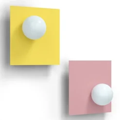 Candy big square S vägglampa Sunshine Yellow