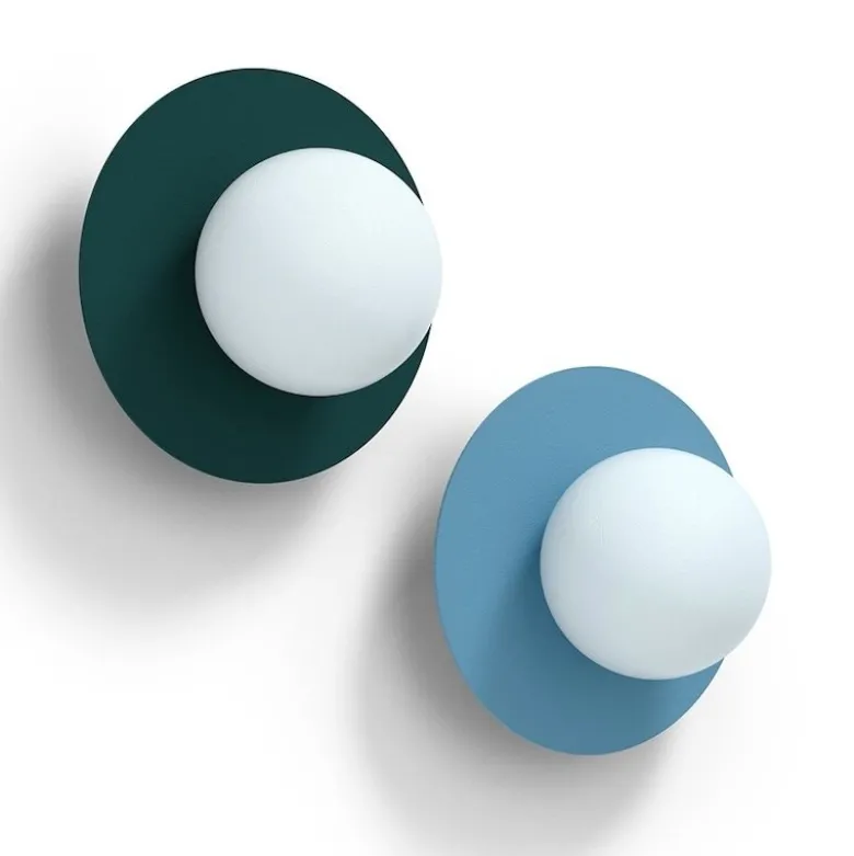 Candy little circle 360 S vägglampa Peacock Green