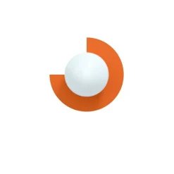 Candy little circle 270 S vägglampa Zesty Orange