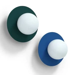 Candy little circle 360 S vägglampa Electric Blue