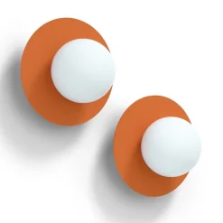 Candy little circle 360 S vägglampa Zesty Orange