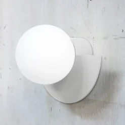 Candy little circle 180 S vägglampa Cottoncandy White