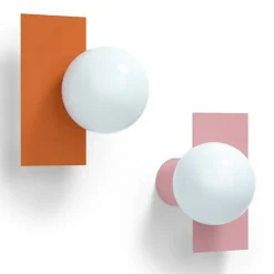 Candy little rectangle S vägglampa Zesty Orange