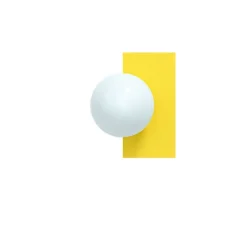 Candy little rectangle S vägglampa Sunshine Yellow