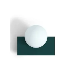 Candy little rectangle S vägglampa Peacock Green