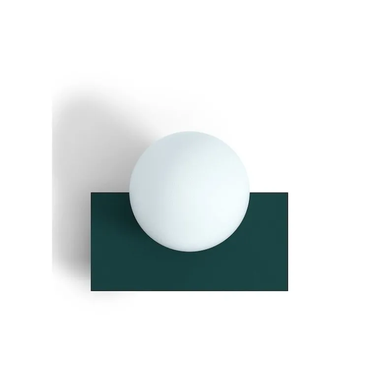 Candy little rectangle S vägglampa Peacock Green