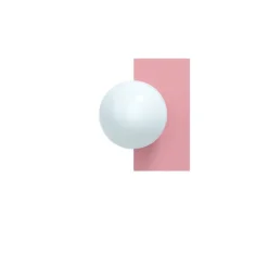 Candy little rectangle S vägglampa Bubblegum Pink