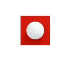 Candy little square S vägglampa Strawberry Red