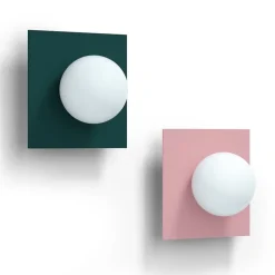 Candy little square S vägglampa Bubblegum Pink