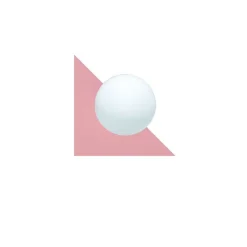 Candy little triangle S vägglampa Bubblegum Pink