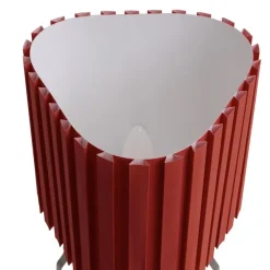 Canelé bordslampa tomato red