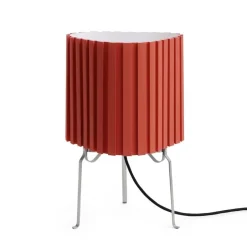 Canelé bordslampa tomato red